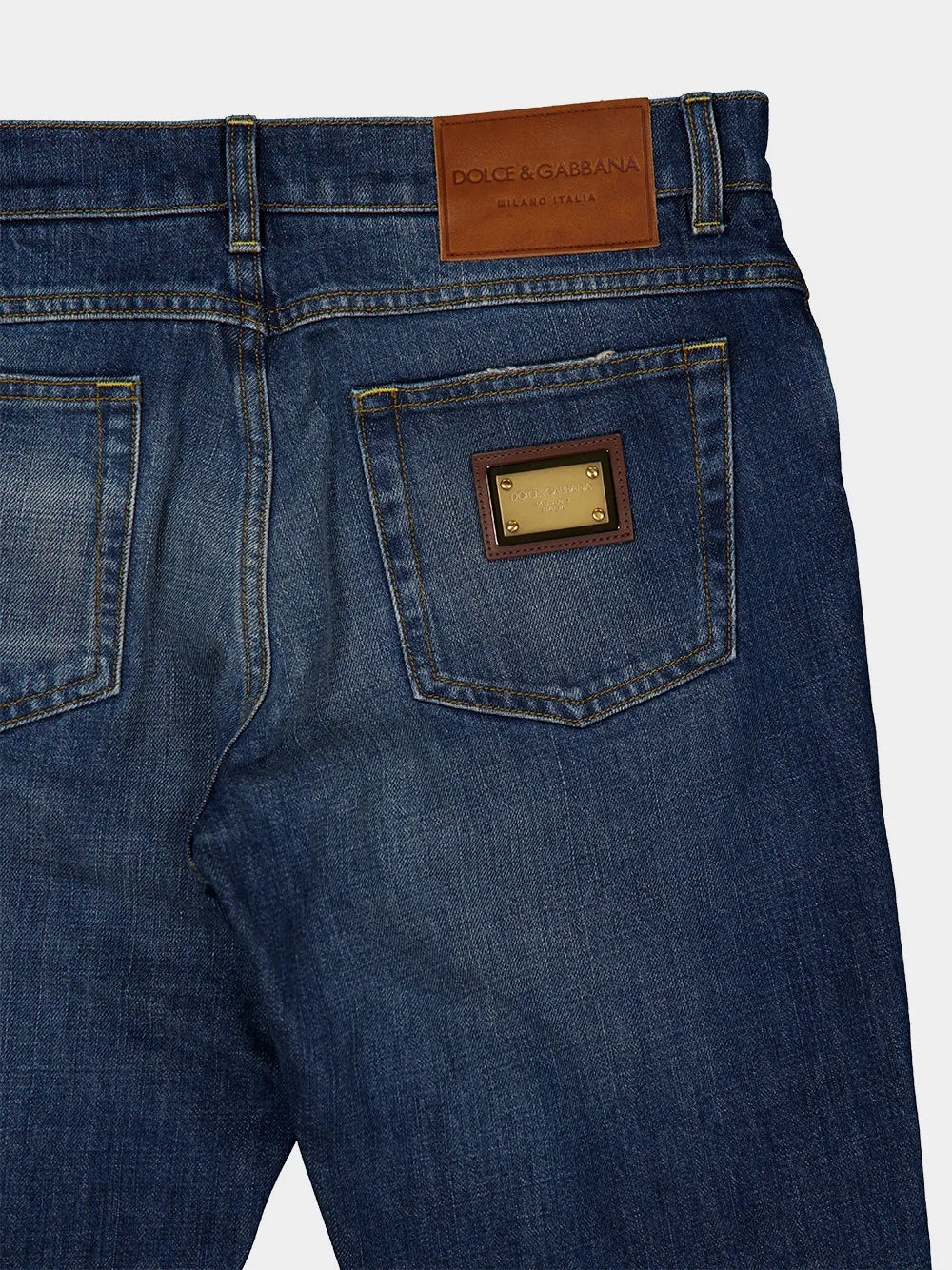 Blue Regular Fit Cotton Jeans sold by Fashion Clinic product image thumbnail 3