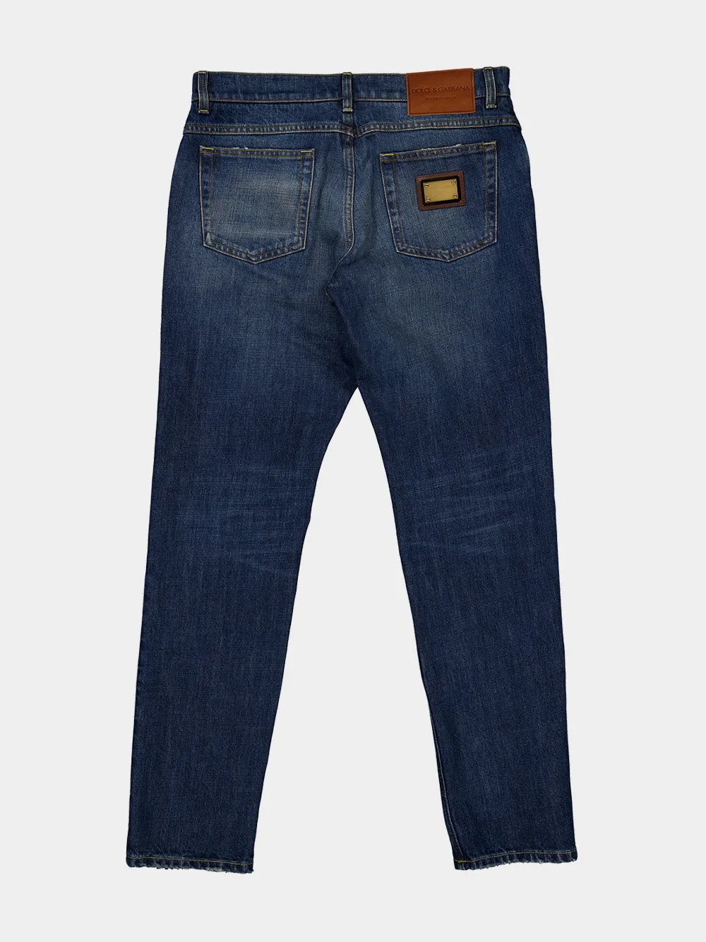 Blue Regular Fit Cotton Jeans sold by Fashion Clinic product image thumbnail 5