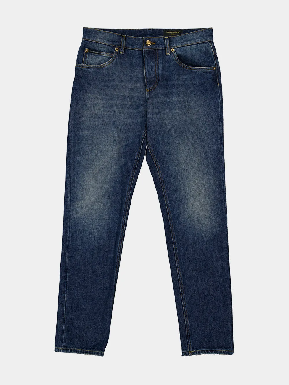 Blue Regular Fit Cotton Jeans sold by Fashion Clinic product image thumbnail 4