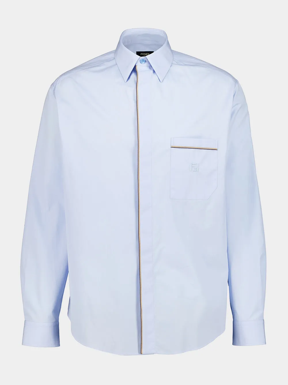 Light Blue Cotton Oxford Shirt sold by Fashion Clinic