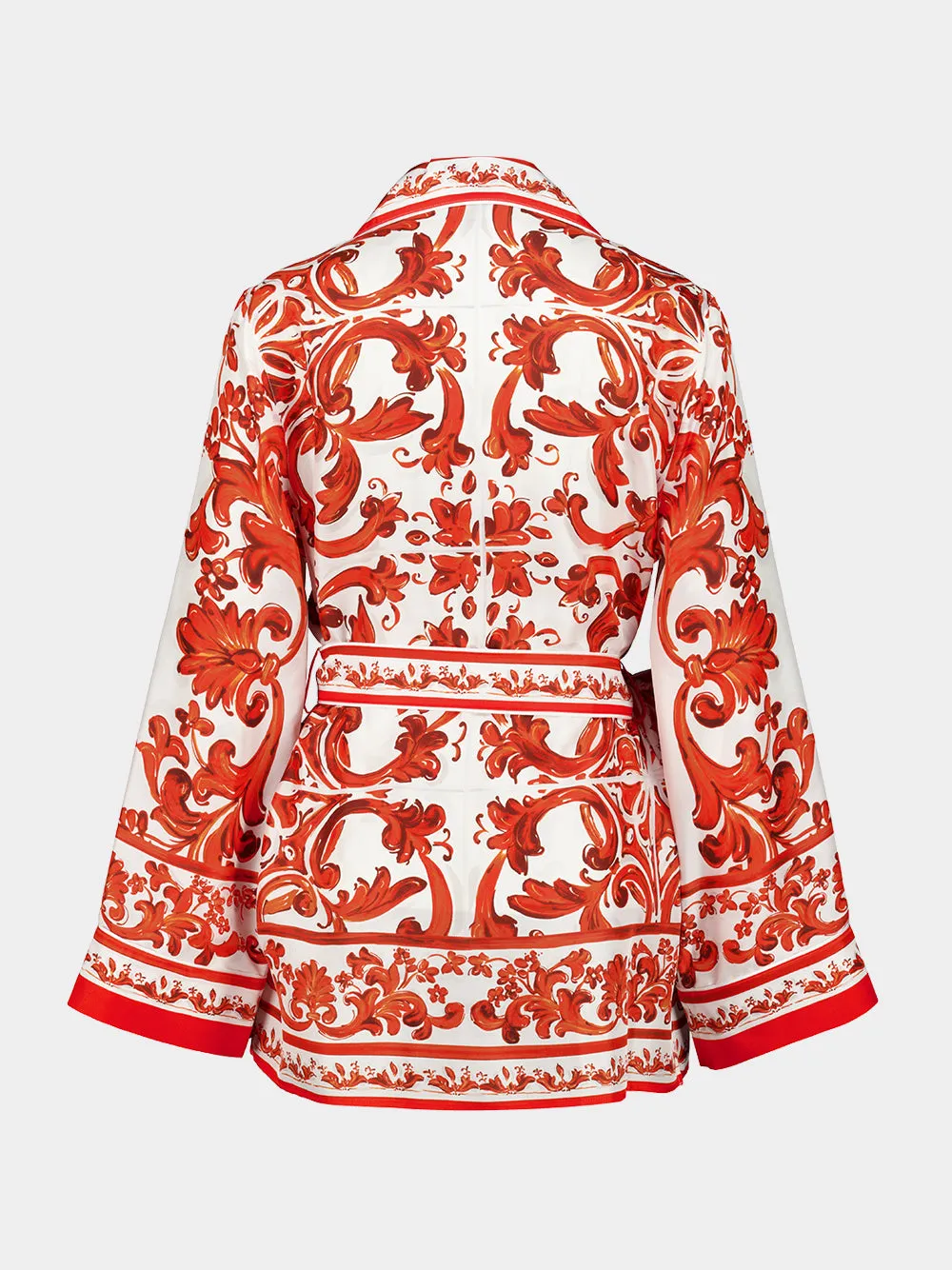 Orange Majolica Silk Vanity Shirt sold by Fashion Clinic product image thumbnail 2