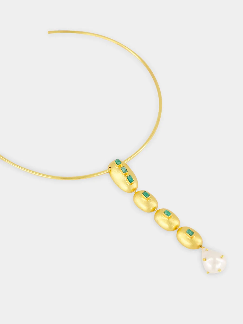 Gold Emerald Lumièr Necklace sold by Fashion Clinic product image thumbnail 2