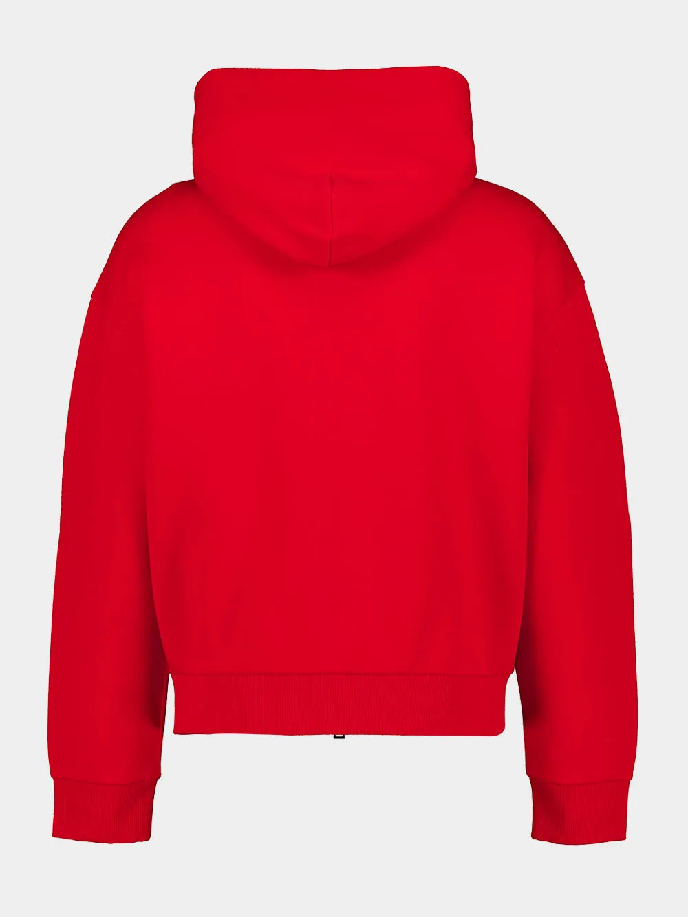 Red and Pink Couture Seam Zip Hooded Sweatshirt sold by Fashion Clinic product image thumbnail 2