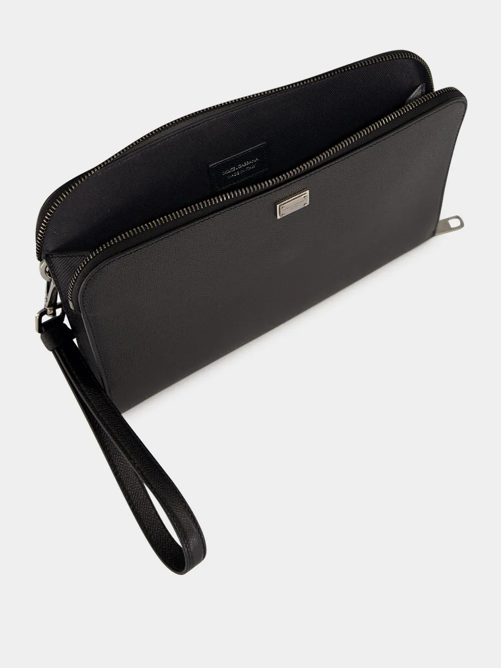 Black Leather Pouch sold by Fashion Clinic product image thumbnail 5