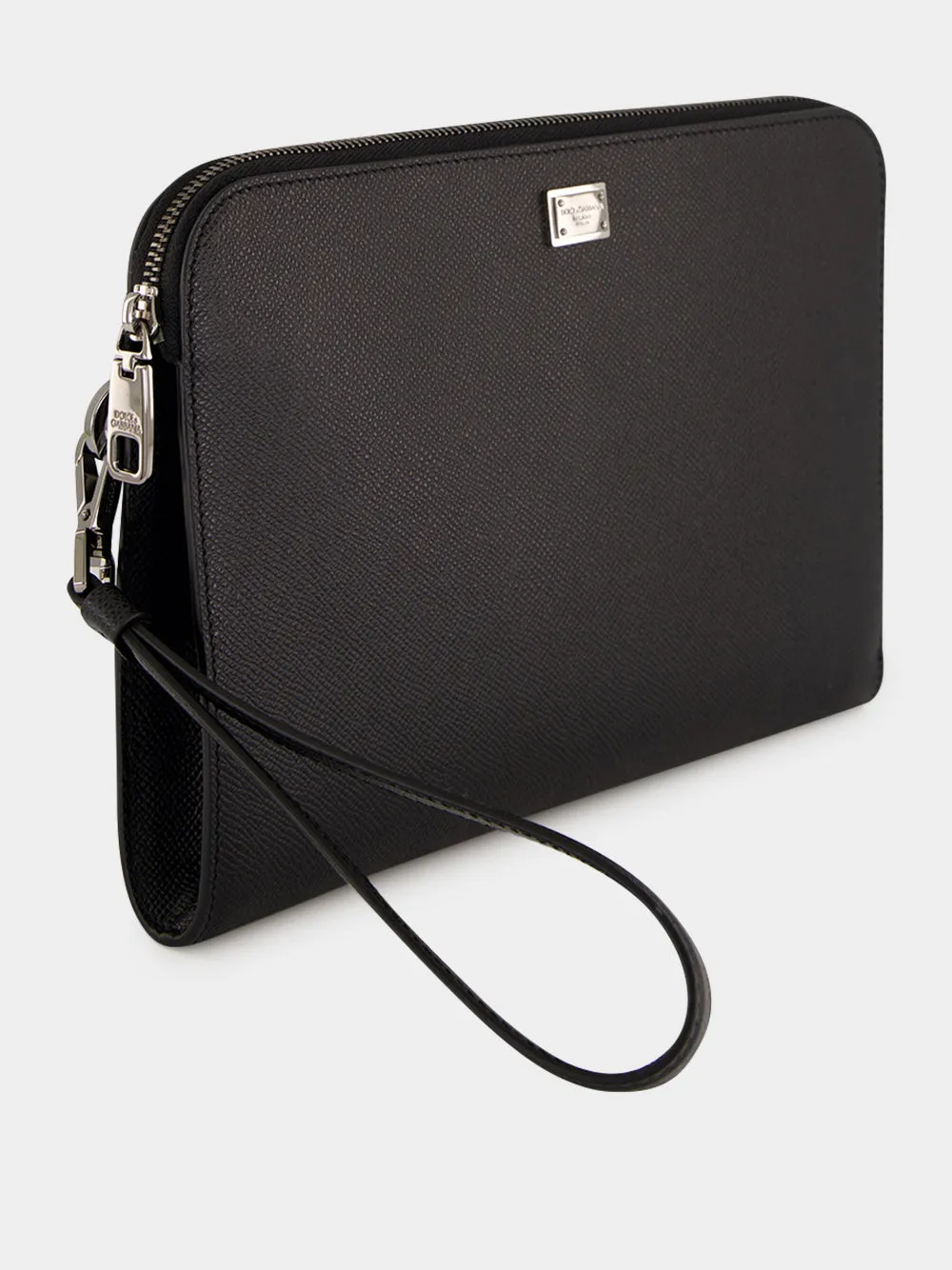 Black Leather Pouch sold by Fashion Clinic product image thumbnail 2