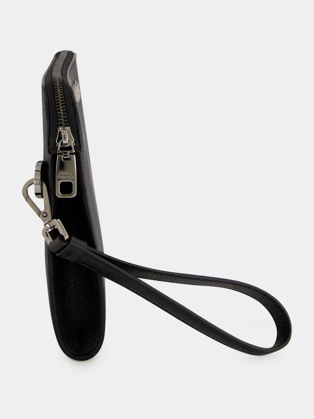 Black Leather Pouch sold by Fashion Clinic product image thumbnail 3