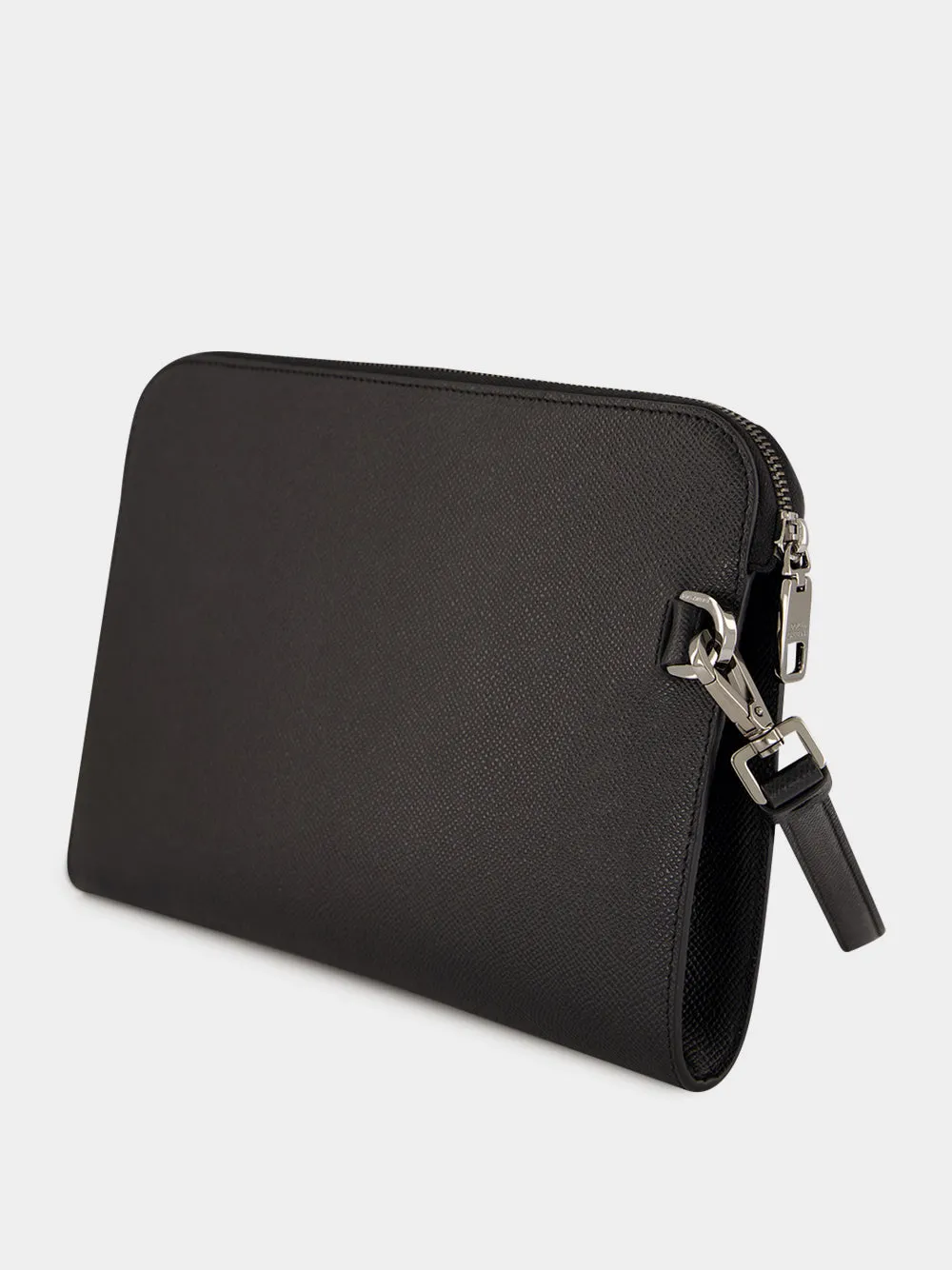 Black Leather Pouch sold by Fashion Clinic product image thumbnail 4