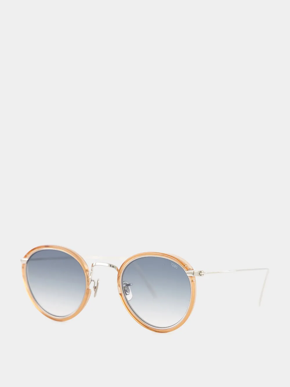 Mandarine and Silver 717-E Oval Sunglasses sold by Fashion Clinic product image thumbnail 4