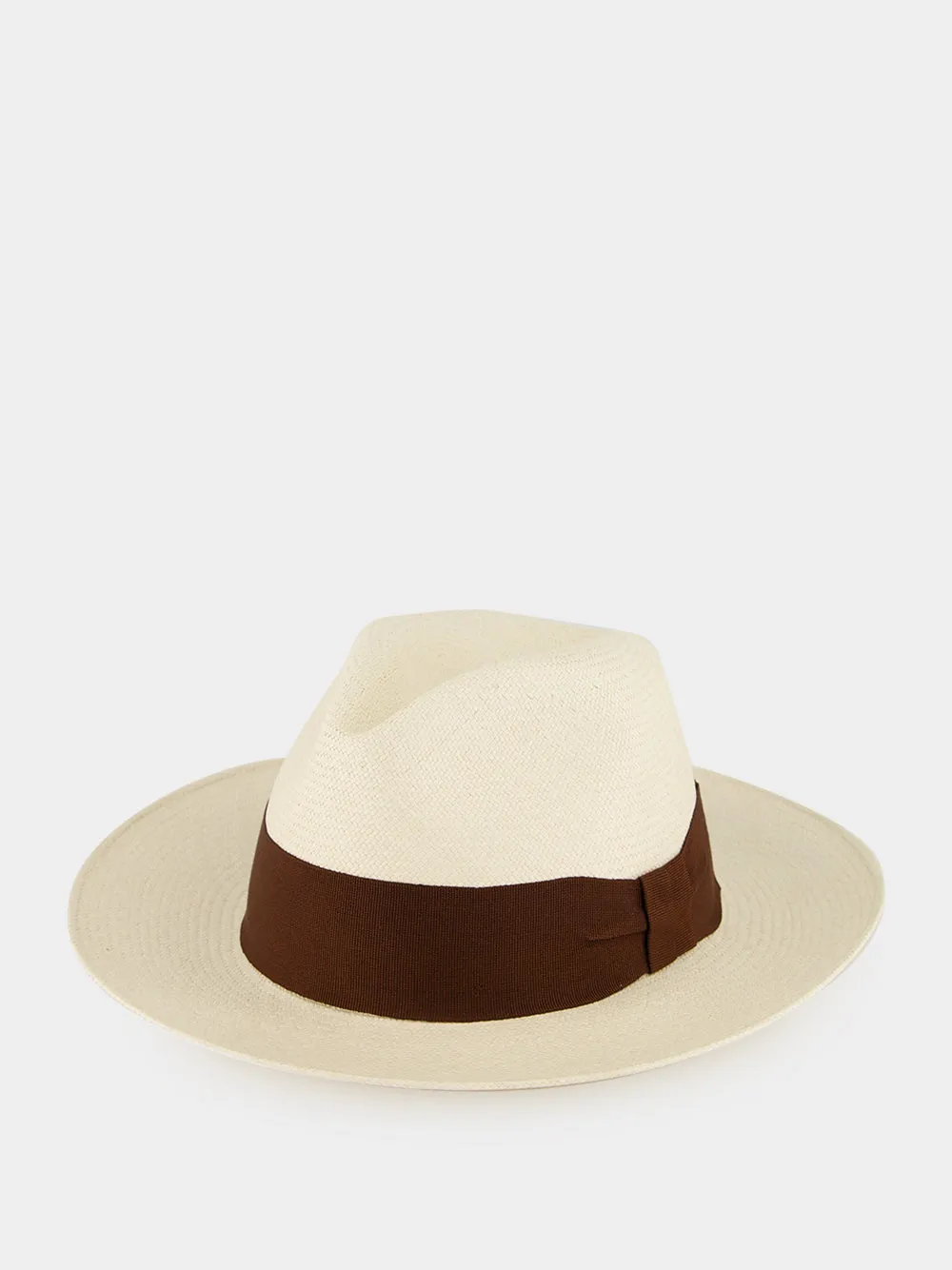 Natural and Cacao Rafael Panama Hat sold by Fashion Clinic