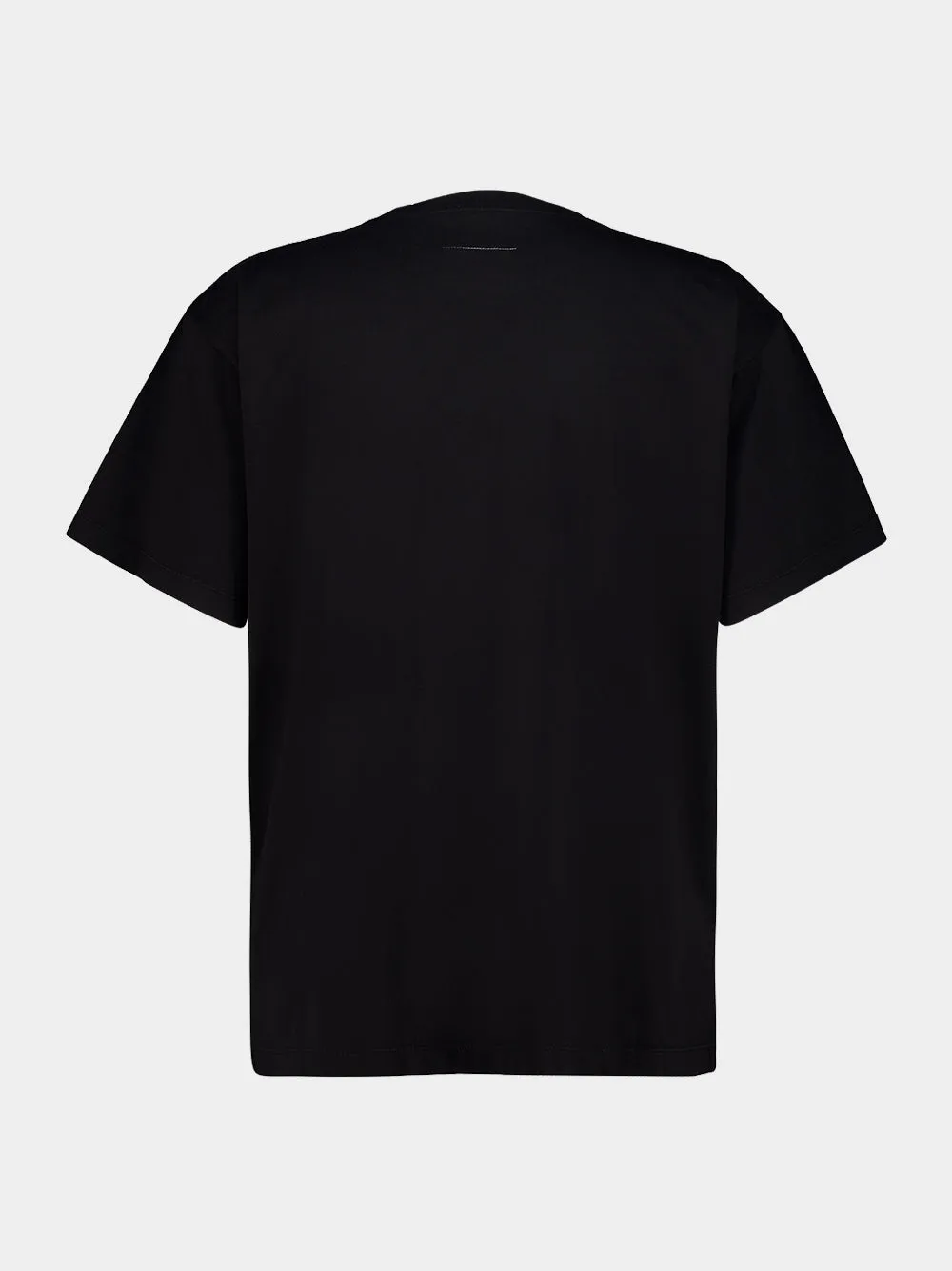 Black Overdyed Script Jersey T-Shirt sold by Fashion Clinic product image thumbnail 2