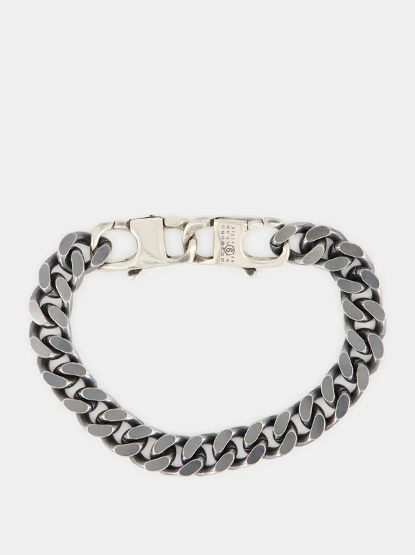 Silver Brass Chain Bracelet made by Maison Margiela