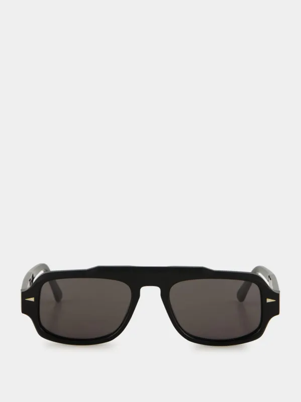 Black George V Limited Sunglasses made by Ahlem Eyewear
