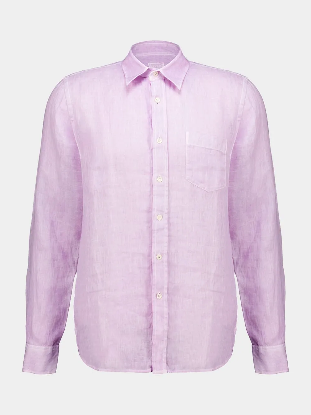 Lilac Soft Fade Linen Shirt sold by Fashion Clinic