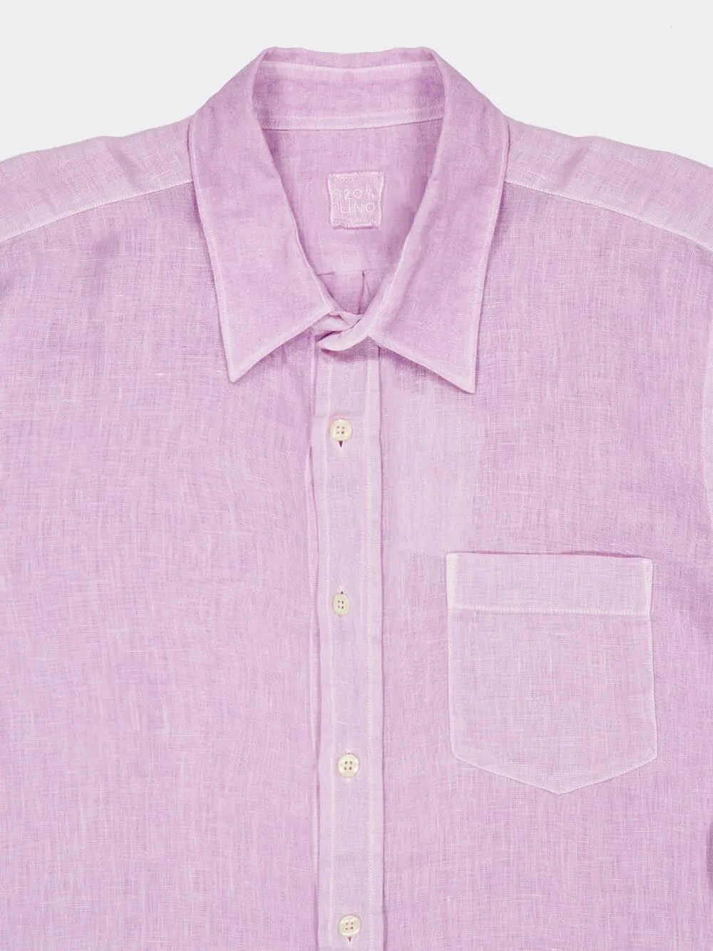 Lilac Soft Fade Linen Shirt sold by Fashion Clinic product image thumbnail 3