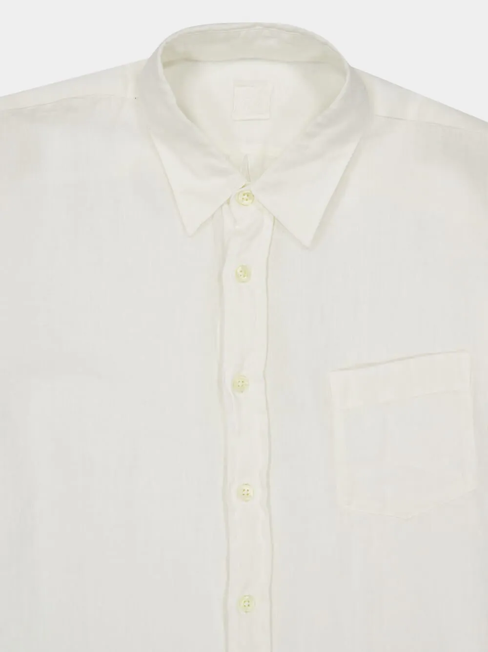 Ice White Linen Regular Fit Shirt sold by Fashion Clinic product image thumbnail 3