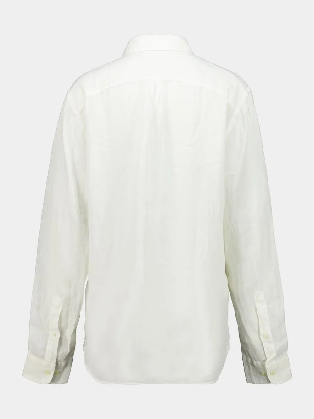 Ice White Linen Regular Fit Shirt sold by Fashion Clinic product image thumbnail 2