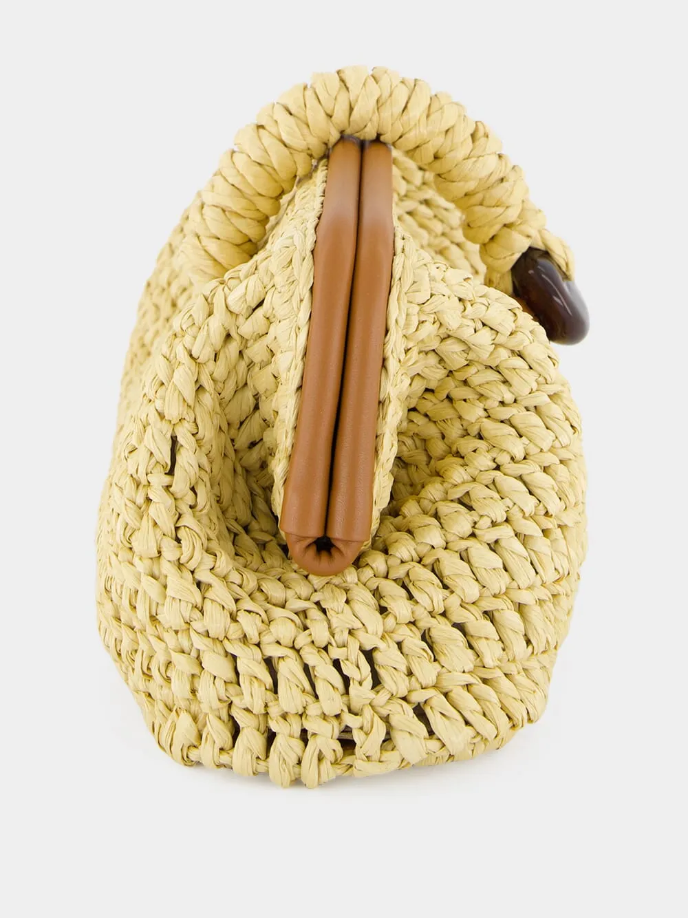 Natural Delphine Raffia Clutch Bag sold by Fashion Clinic product image thumbnail 4