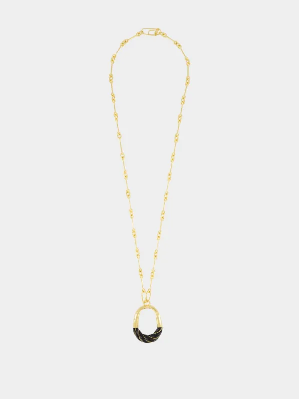 Black Diana Necklace made by Aurélie Bidermann