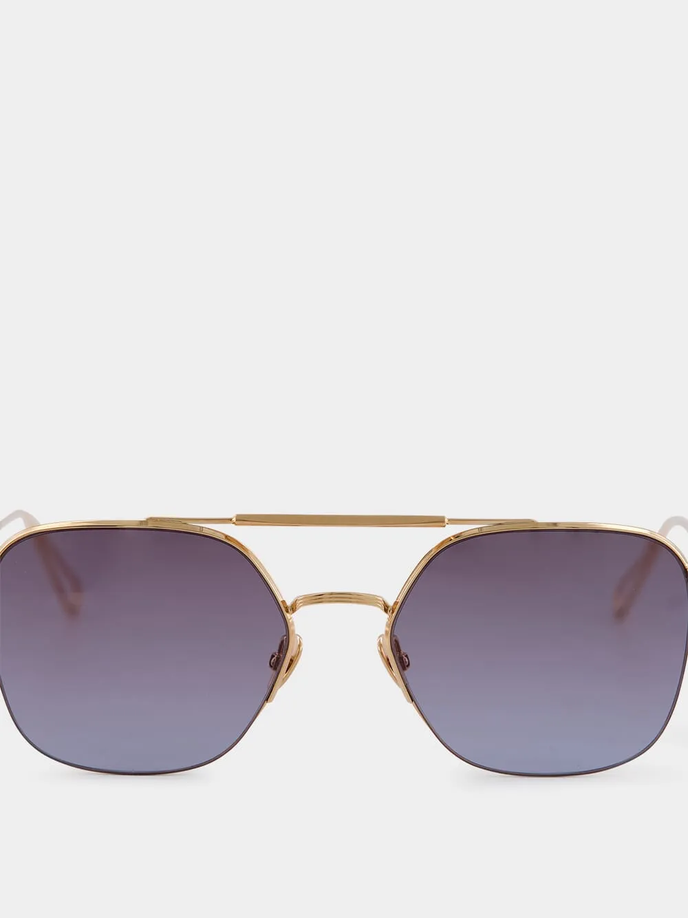 Louxor Peony Gold Aviator Sunglasses sold by Fashion Clinic product image thumbnail 4