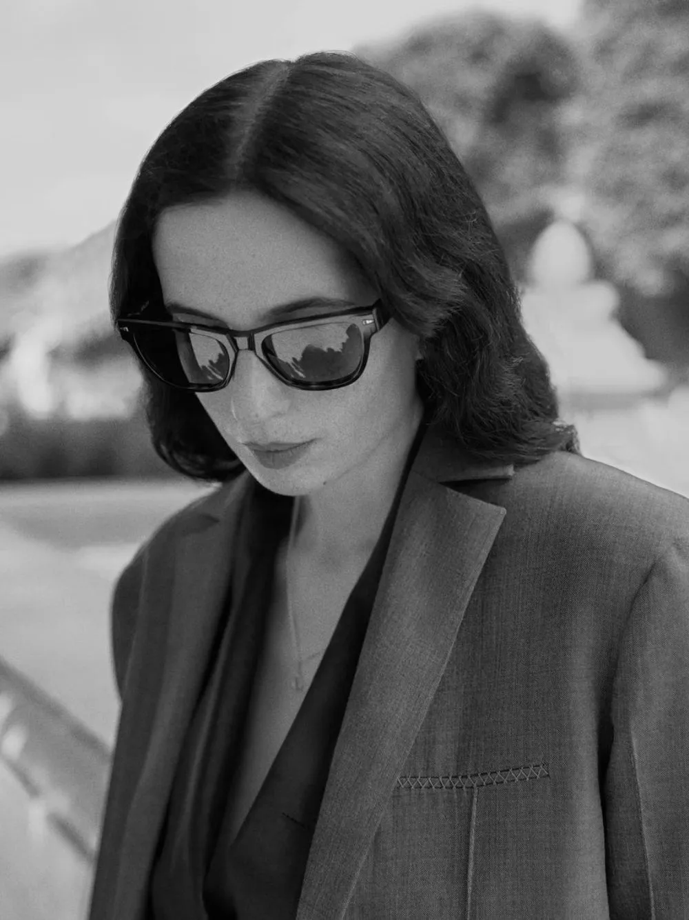 Cassette Sunglasses in Black and Rain Gradient sold by Fashion Clinic product image thumbnail 3