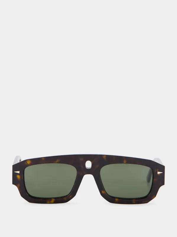 X GAUCHERE 2809 Dark Turtle Sunglasses made by Ahlem Eyewear