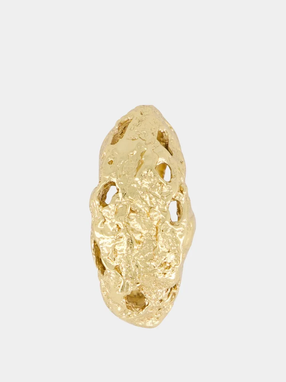 Galia 18k Gold Textured Ring sold by Fashion Clinic product image thumbnail 2