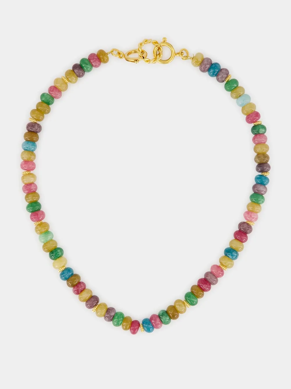 Multicolour Stone Beaded Necklace sold by Fashion Clinic