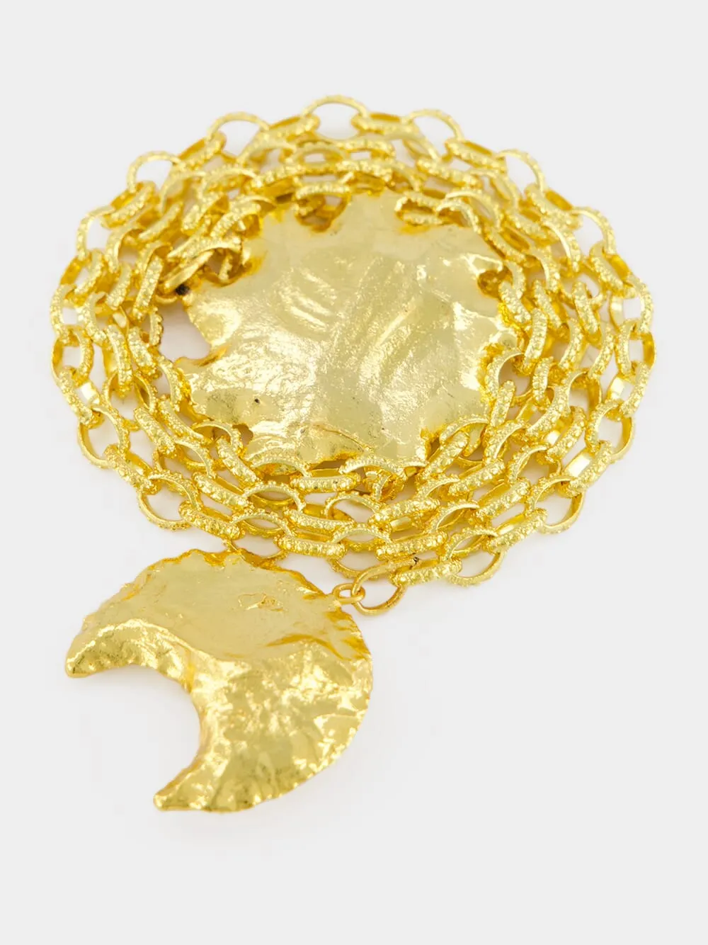 Sol y Luna Pendant Chain Necklace sold by Fashion Clinic product image thumbnail 5