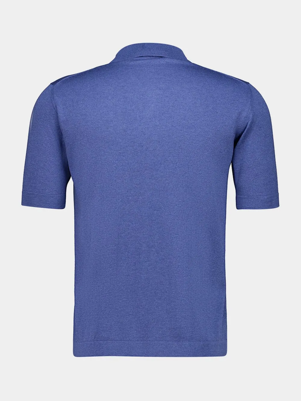 Blue Silk and Cotton Polo Shirt sold by Fashion Clinic product image thumbnail 2