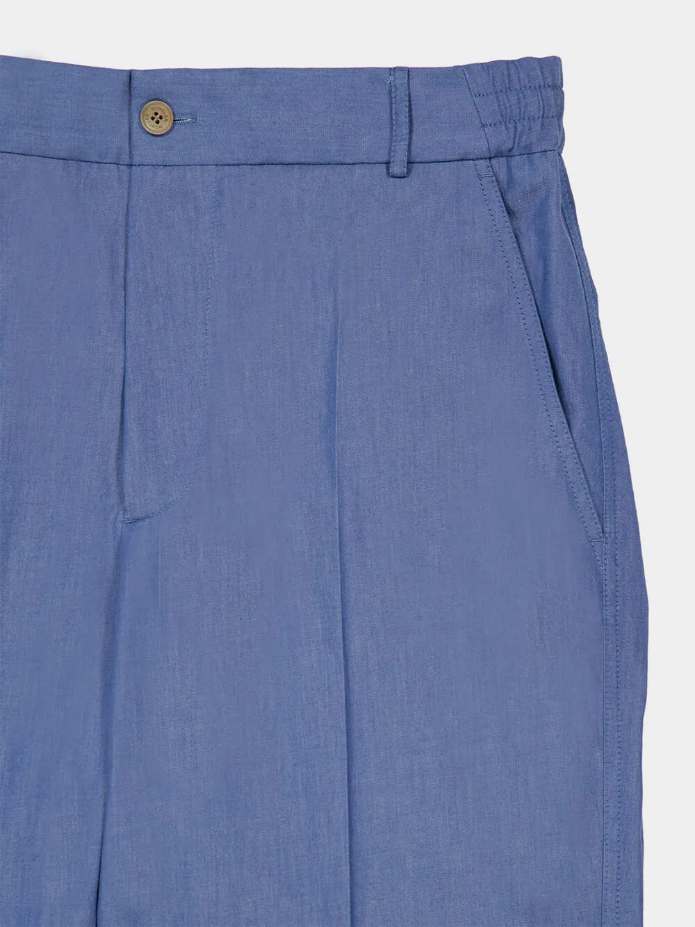 Light Blue Straight Leg Denim Jeans sold by Fashion Clinic product image thumbnail 5
