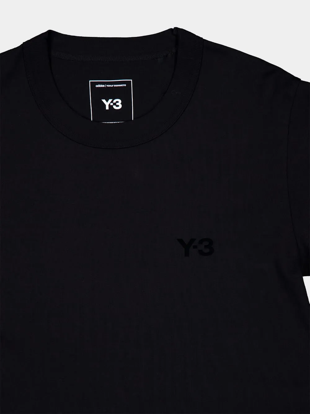 Black Fitted Cotton T-Shirt sold by Fashion Clinic product image thumbnail 3