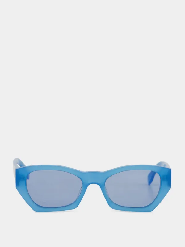 Anise Blue Amata Estate Sunglasses made by RetroSuperFuture