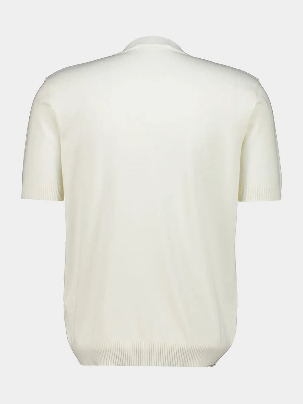 White Cotton and Cashmere Short-Sleeve Jumper sold by Fashion Clinic product image thumbnail 2