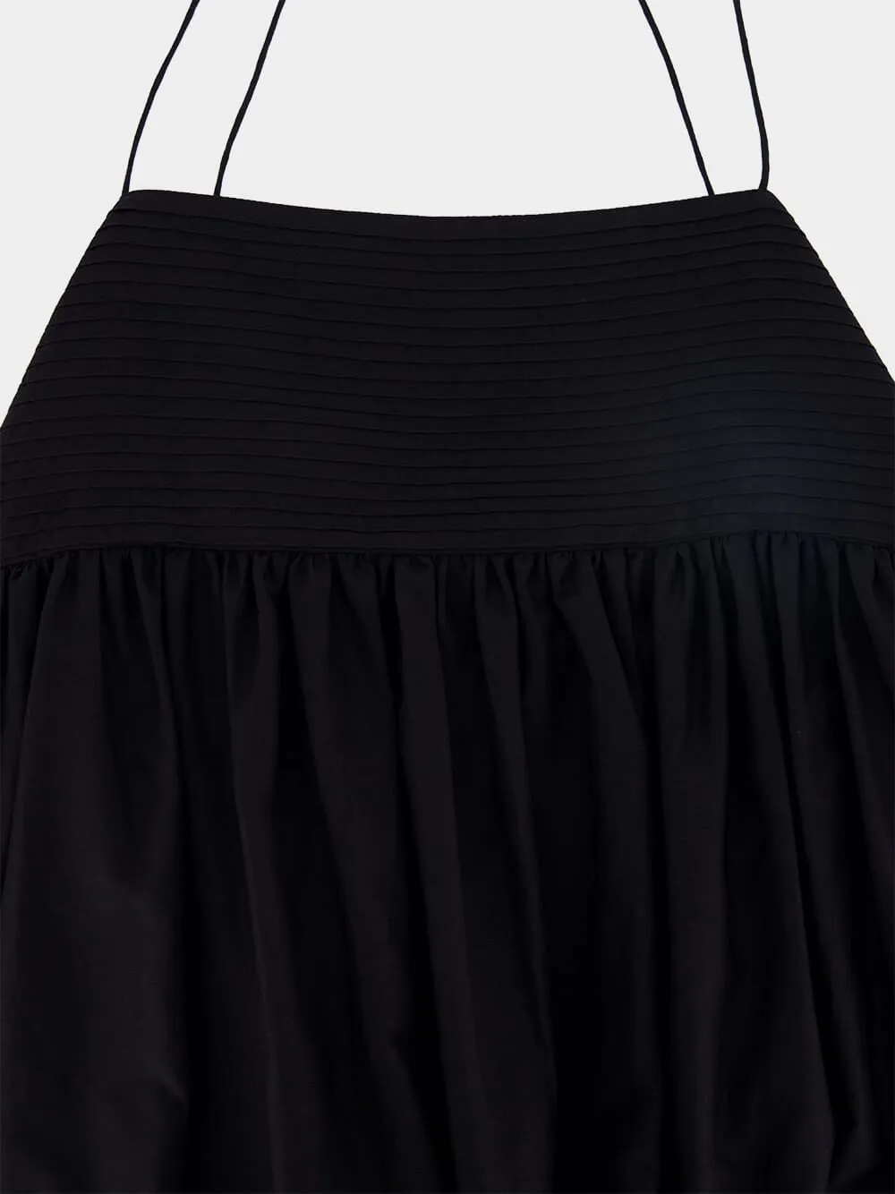 Black Empire Pintuck Bodice Dress sold by Fashion Clinic product image thumbnail 5