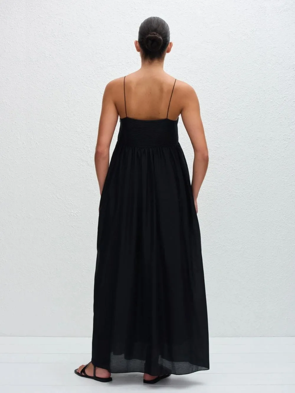 Black Empire Pintuck Bodice Dress sold by Fashion Clinic product image thumbnail 3