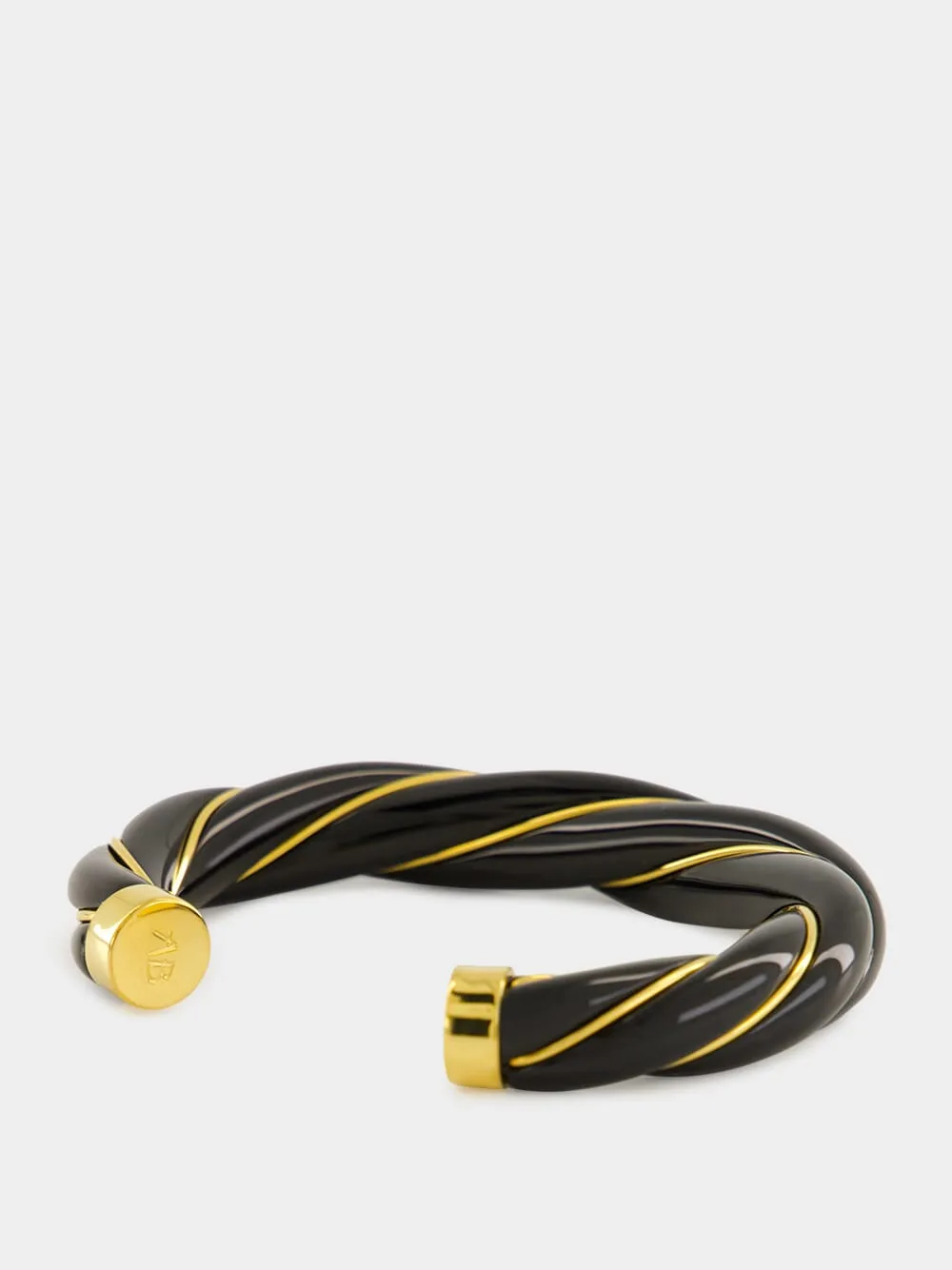 Black Twisted Diana Bangle sold by Fashion Clinic product image thumbnail 3