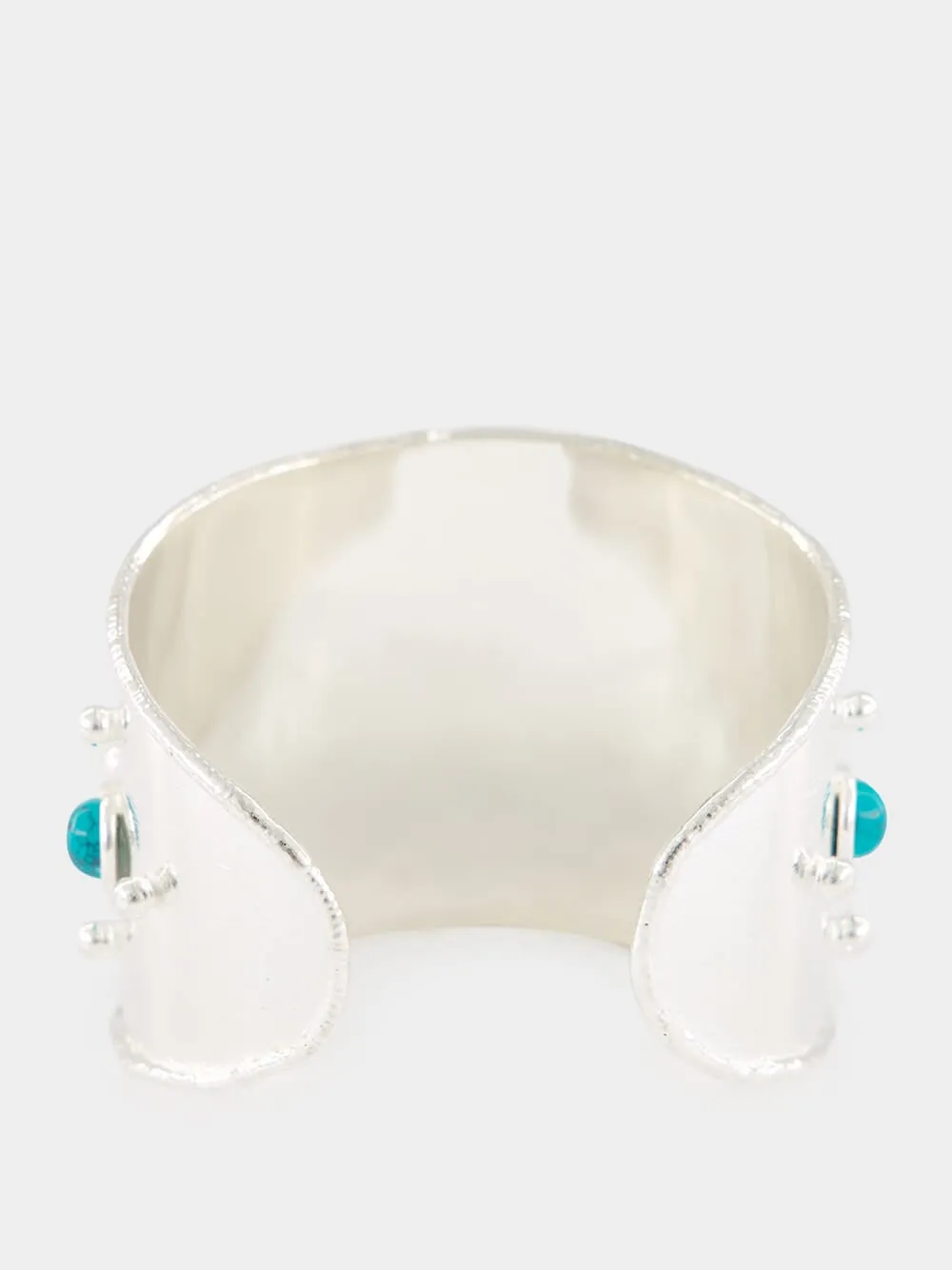 Silver Mojave Cuff with Turquoise sold by Fashion Clinic product image thumbnail 2