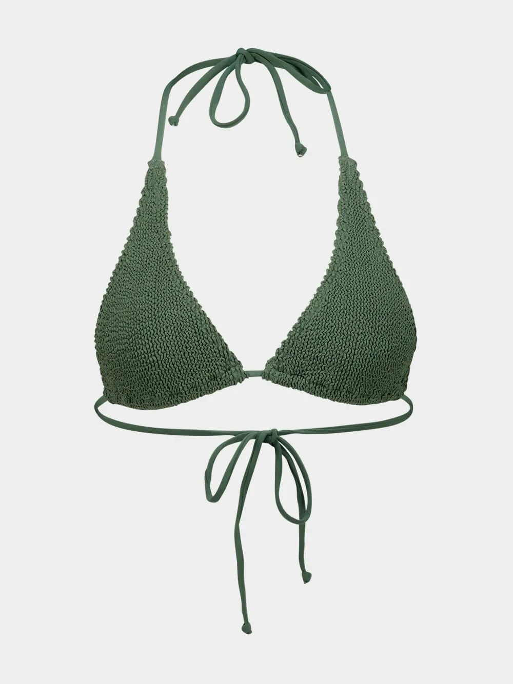 Khaki Eco Sofie Triangle Bikini Top sold by Fashion Clinic product image thumbnail 2