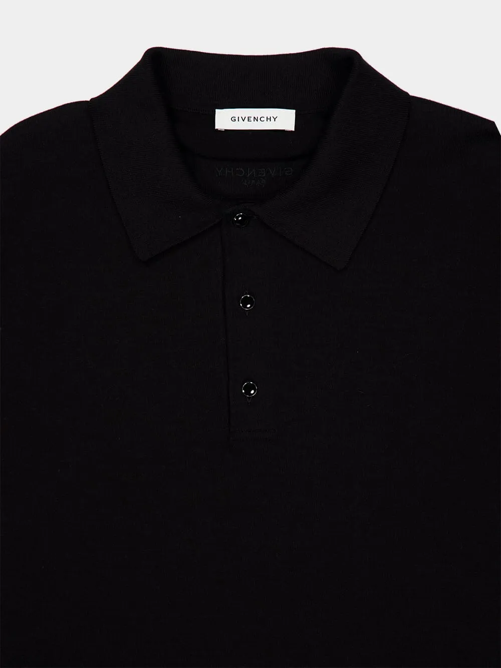 Black Cotton Polo Shirt sold by Fashion Clinic product image thumbnail 3