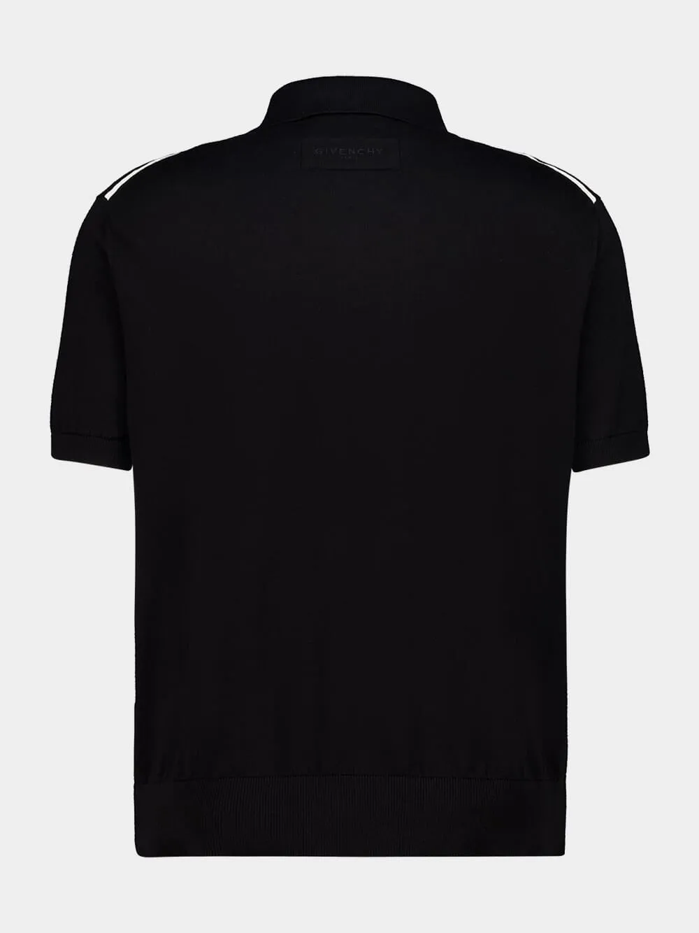 Black Cotton Polo Shirt sold by Fashion Clinic product image thumbnail 2