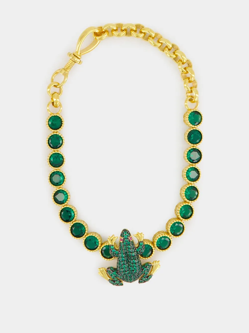 Green Frog Tennis Bracelet sold by Fashion Clinic product image thumbnail 4
