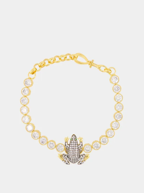 Frog Tennis Bracelet made by Fashion Clinic