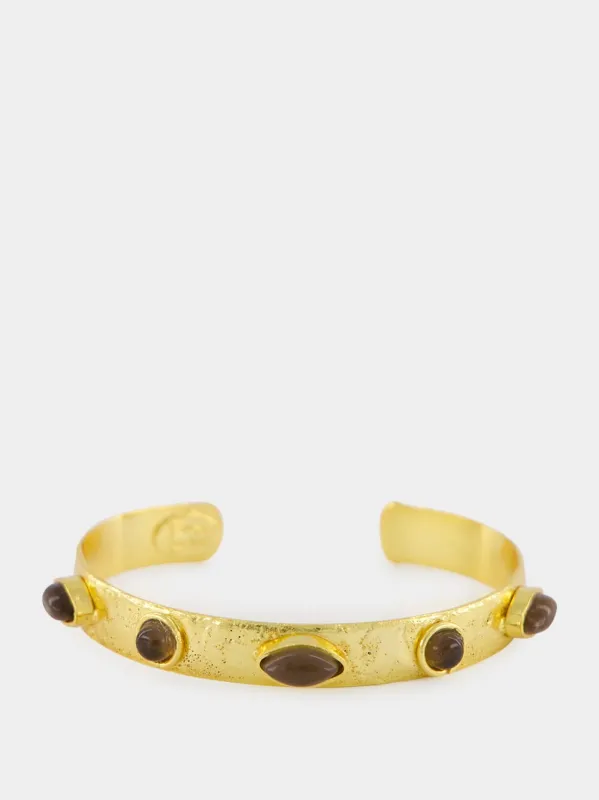 Sultane Smoky Quartz Bracelet made by Fashion Clinic