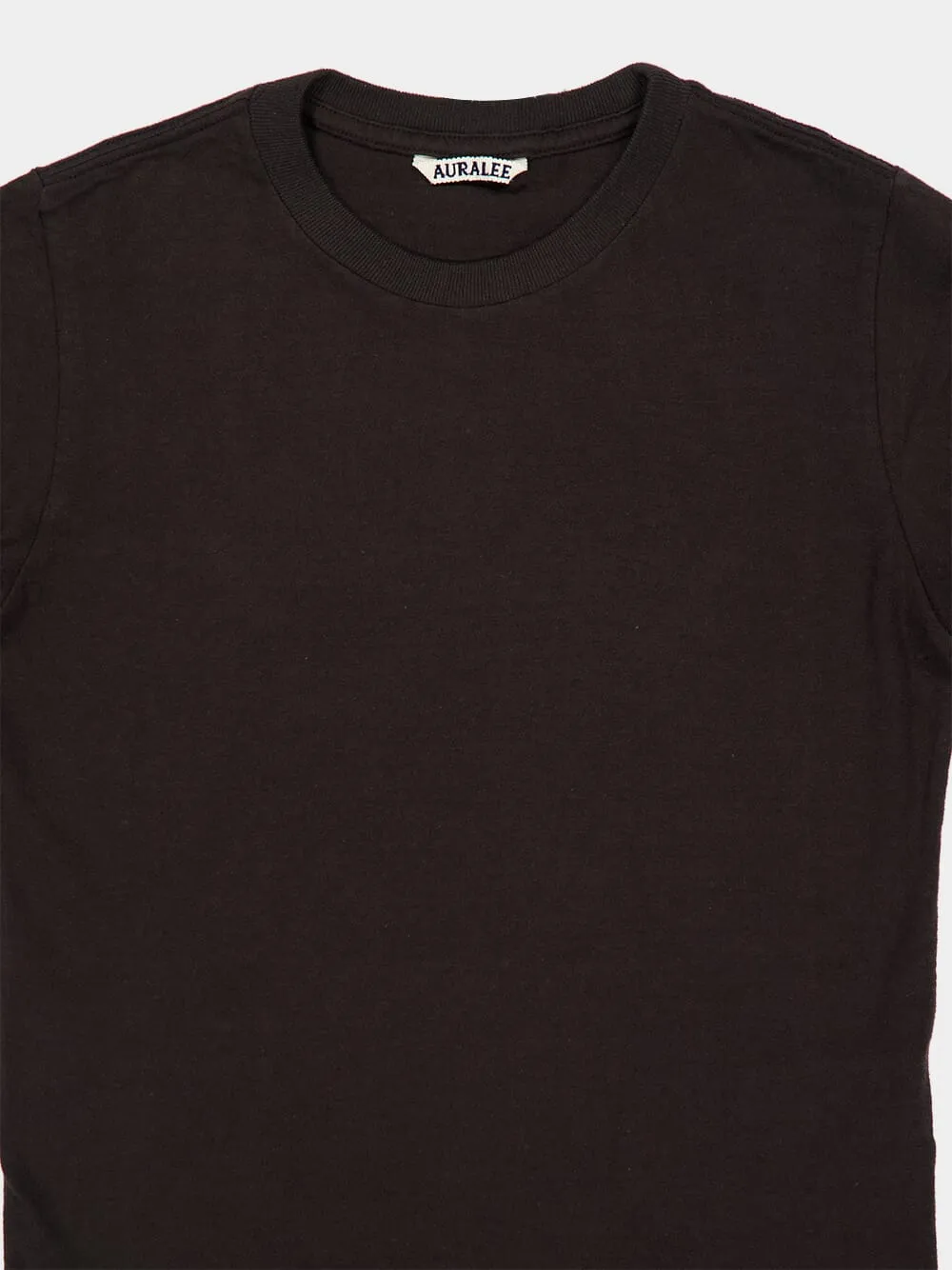 Black Brushed Organic Cotton T-Shirt sold by Fashion Clinic product image thumbnail 3