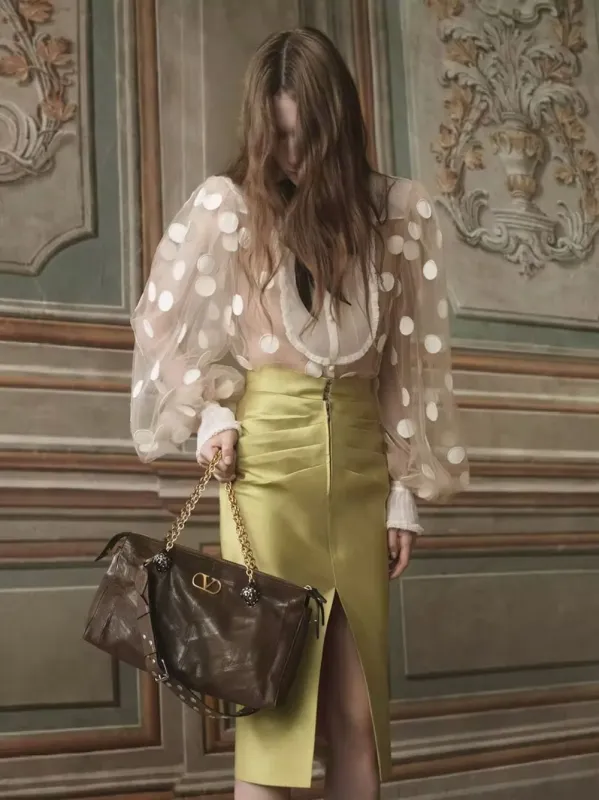 Tundra Nappa Leather Panthea Shoulder Bag made by Valentino Garavani