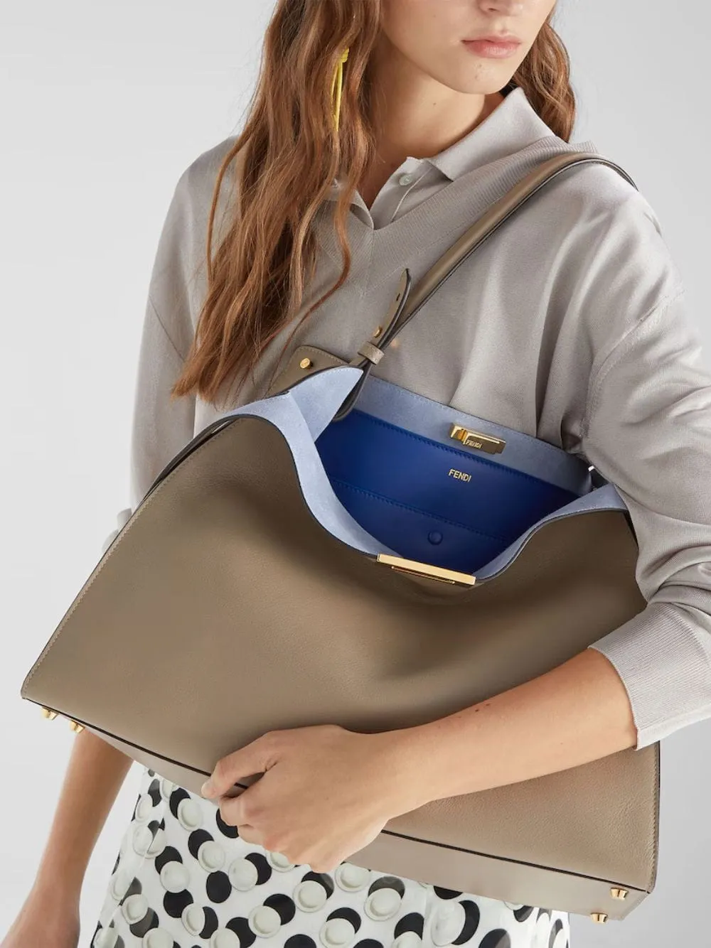 Dove Grey Way Large Bag sold by Fashion Clinic product image thumbnail 2
