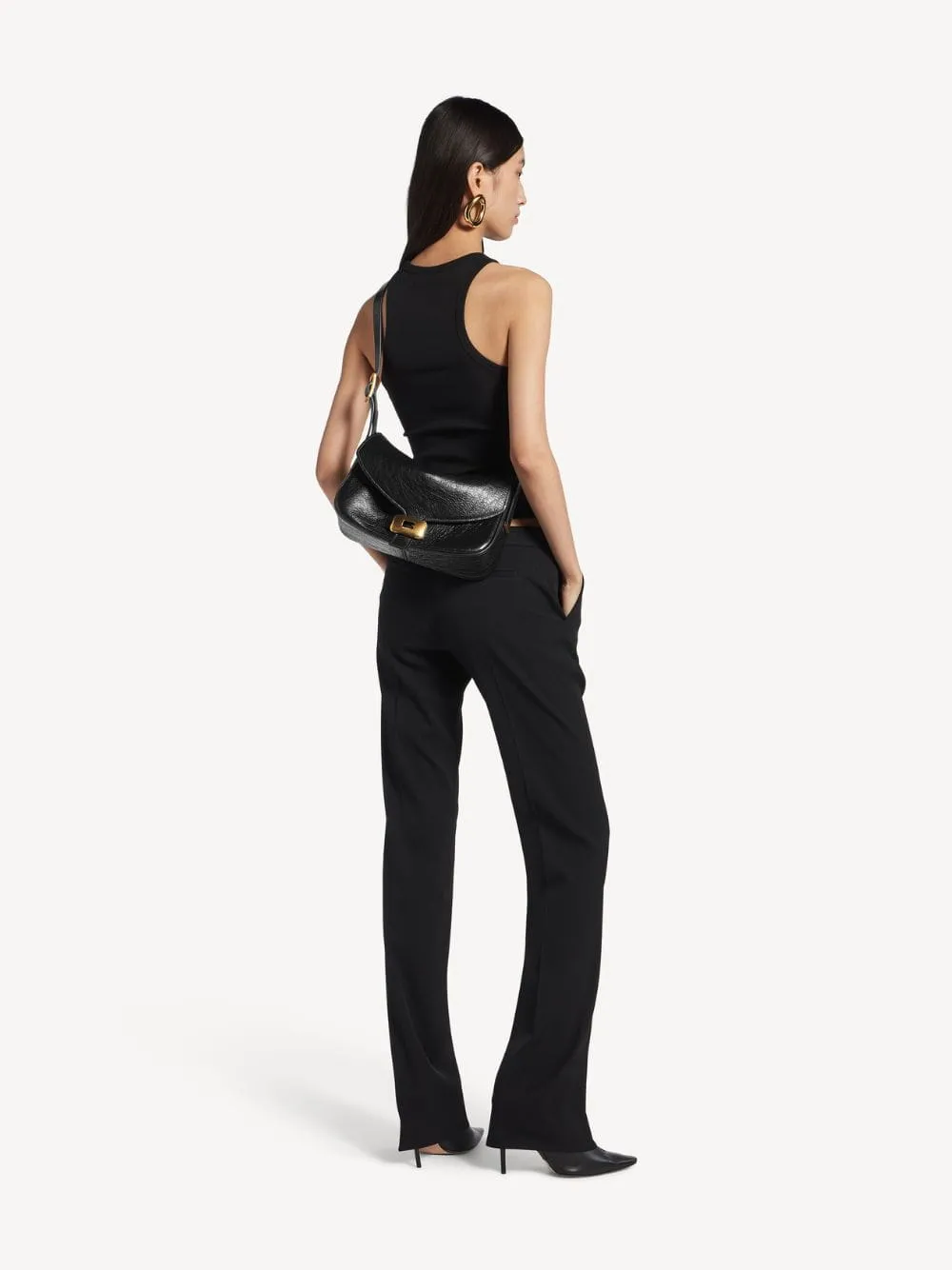 Black Clicca Medium Shoulder Bag sold by Fashion Clinic product image thumbnail 3