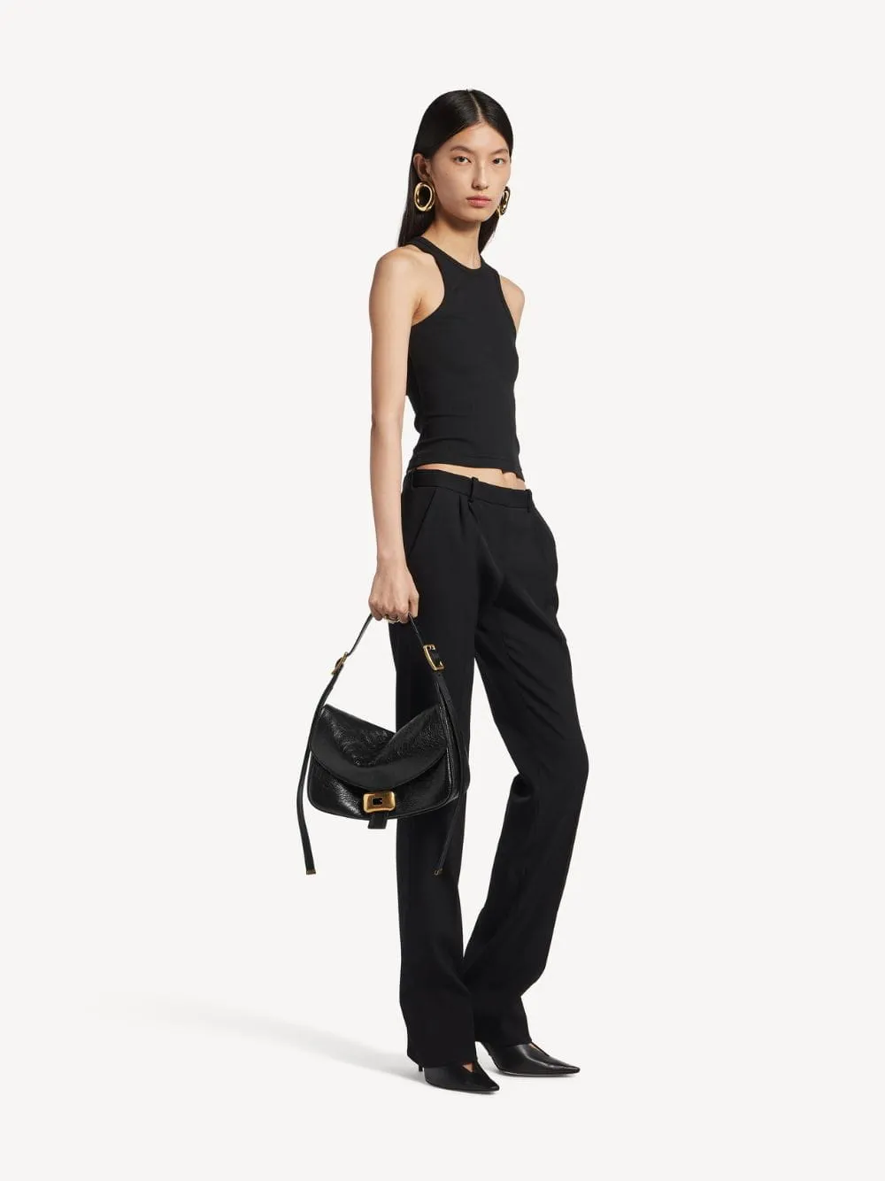 Black Clicca Medium Shoulder Bag sold by Fashion Clinic product image thumbnail 5