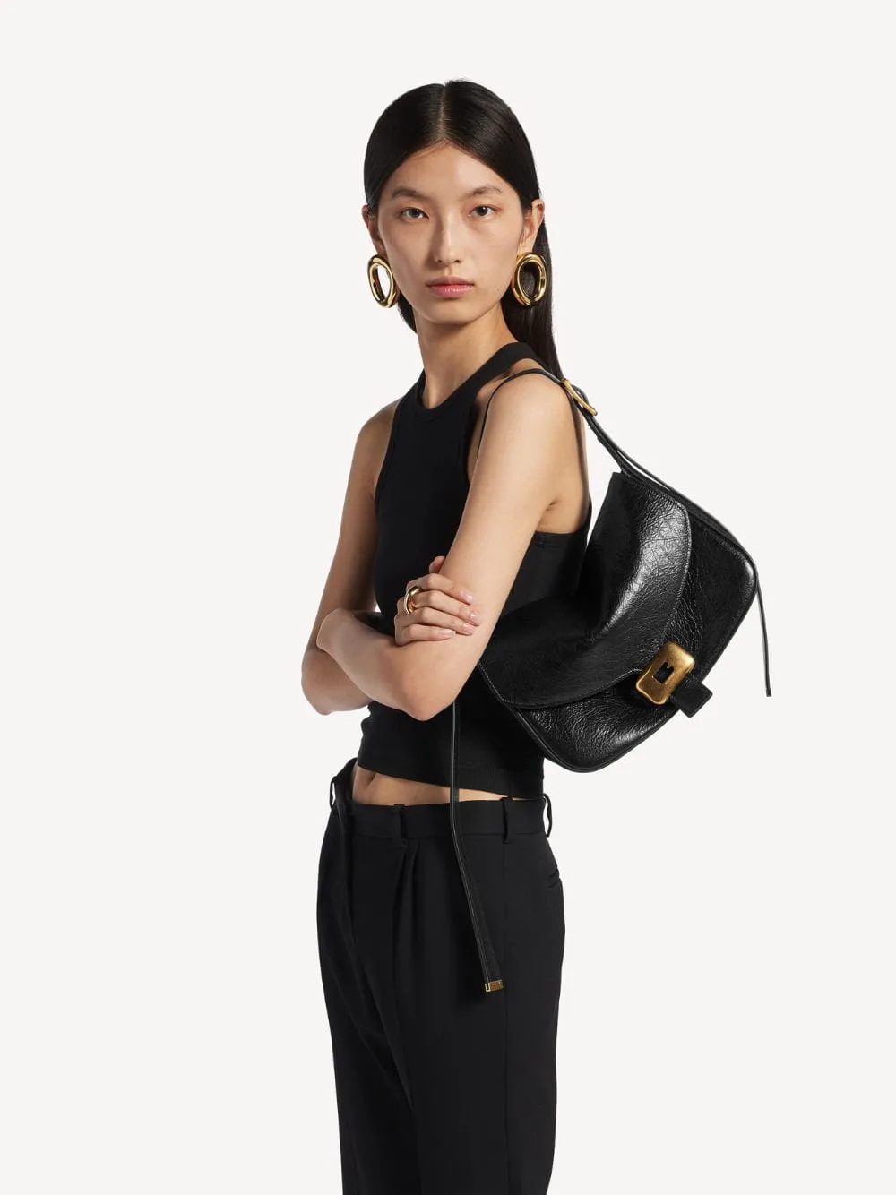 Black Clicca Medium Shoulder Bag sold by Fashion Clinic