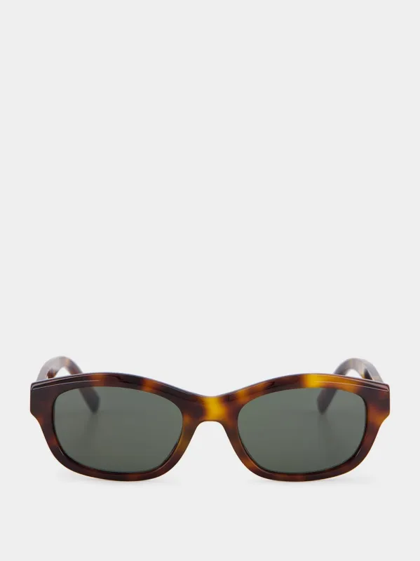 Havana Brown and Grey Tortoiseshell Cassandre Sunglasses made by Yves Saint Laurent